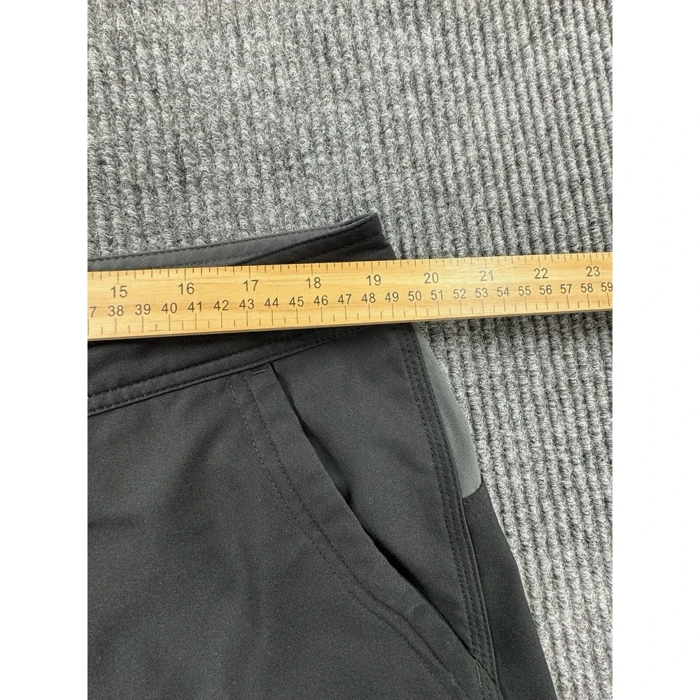 The North Face Shorts Mens‎ 38 Black Chino Golf Dress Zippered Pockets Logo